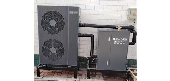 太原晋源区姚村住宅10匹家用供暖机安装完毕